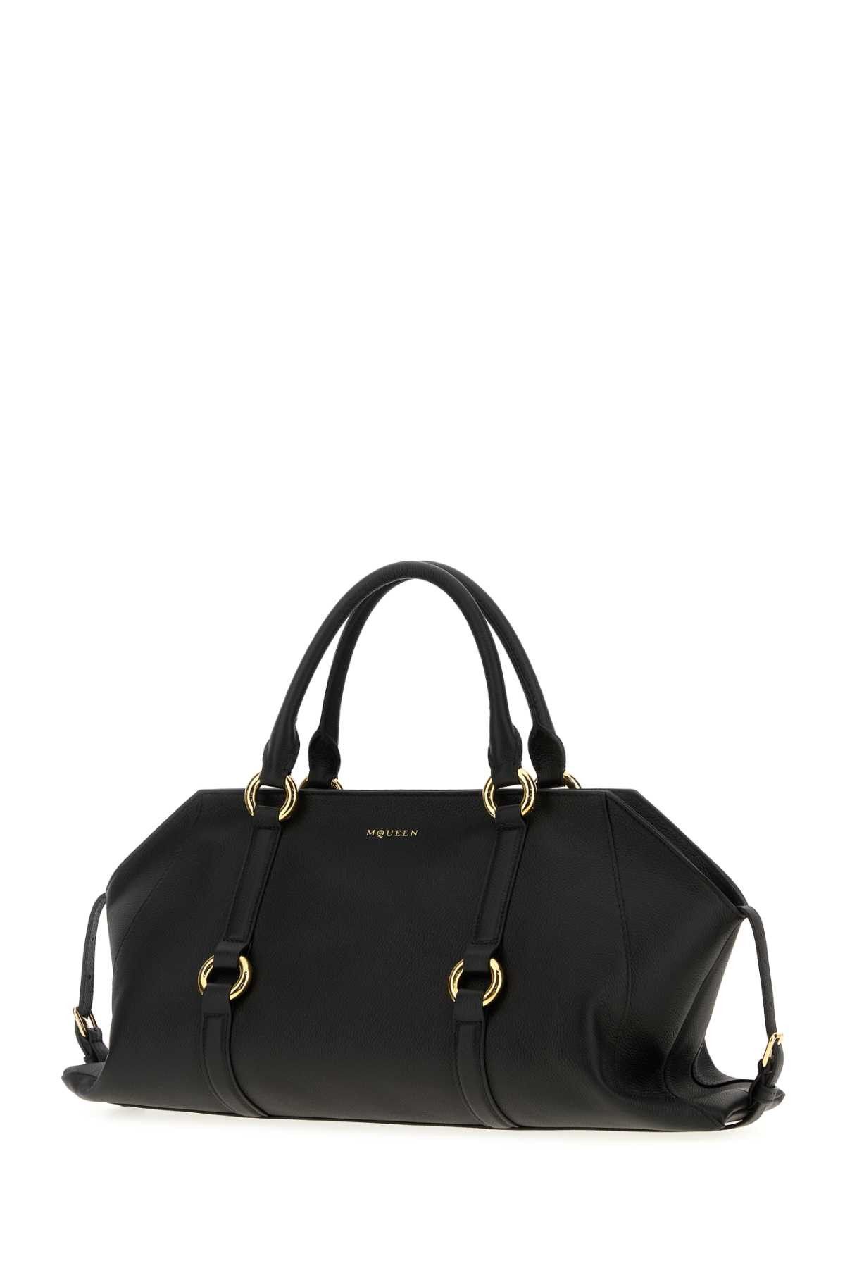 Alexander McQueen Black Leather Medium Farringdon Handbag Size ONE SIZE - 2 Thumbnail