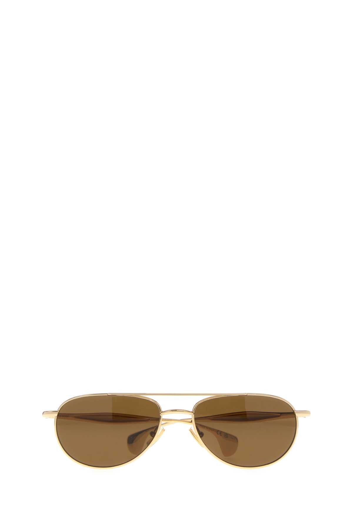 Bottega Veneta Gold Metal Fin Sunglasses Size ONE SIZE - 2 Thumbnail