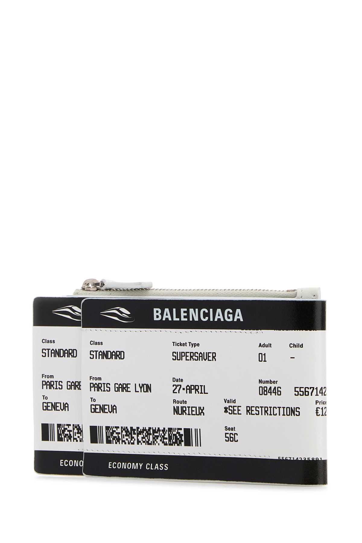 Balenciaga Printed Canvas Carta Di Imbarco Passport Card Holder Size ONE SIZE - 2 Thumbnail