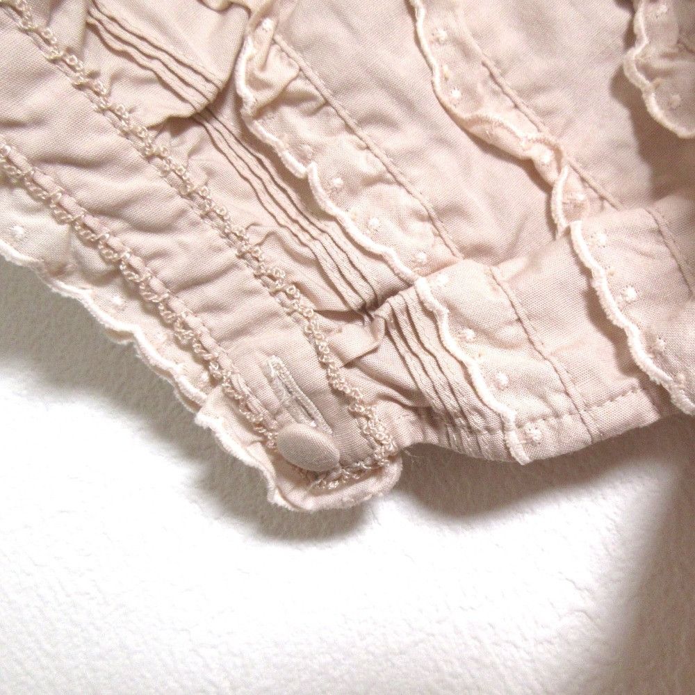 Other Other WONDERFUL WORLD Lace Frill Short Sleeve Blouse Cotton Tops DUTY FREE for USA Size ONE SIZE - 8 Thumbnail