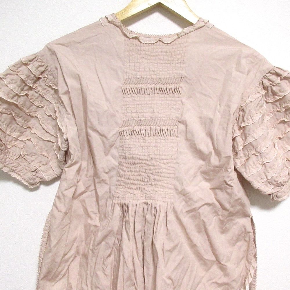 Other Other WONDERFUL WORLD Lace Frill Short Sleeve Blouse Cotton Tops DUTY FREE for USA Size ONE SIZE - 7 Thumbnail