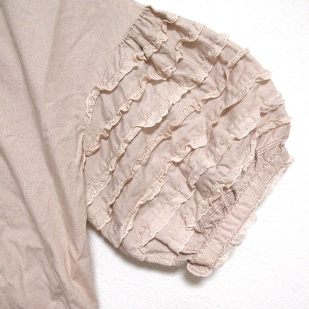 Other Other WONDERFUL WORLD Lace Frill Short Sleeve Blouse Cotton Tops DUTY FREE for USA Size ONE SIZE - 5 Thumbnail