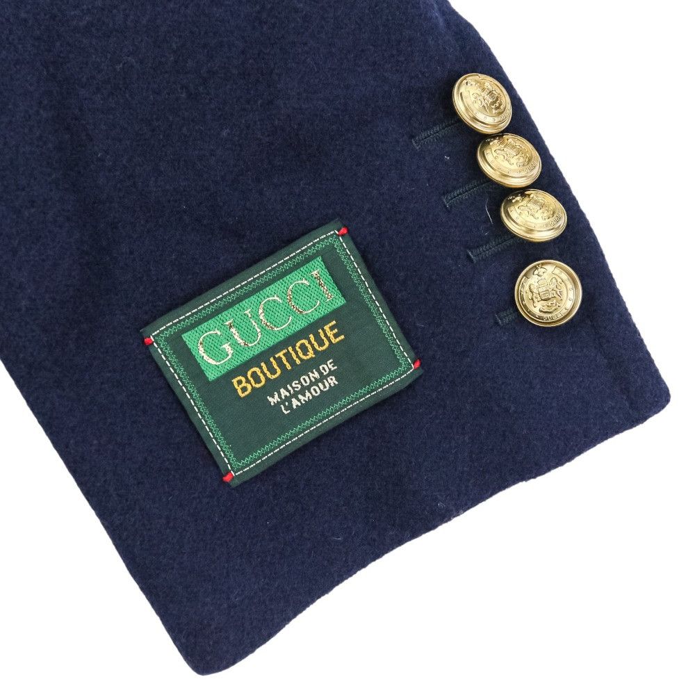 Gucci Gucci Gucci Wool Coat Cotton Outerwear 715703 DUTY FREE for USA Size ONE SIZE - 4 Thumbnail