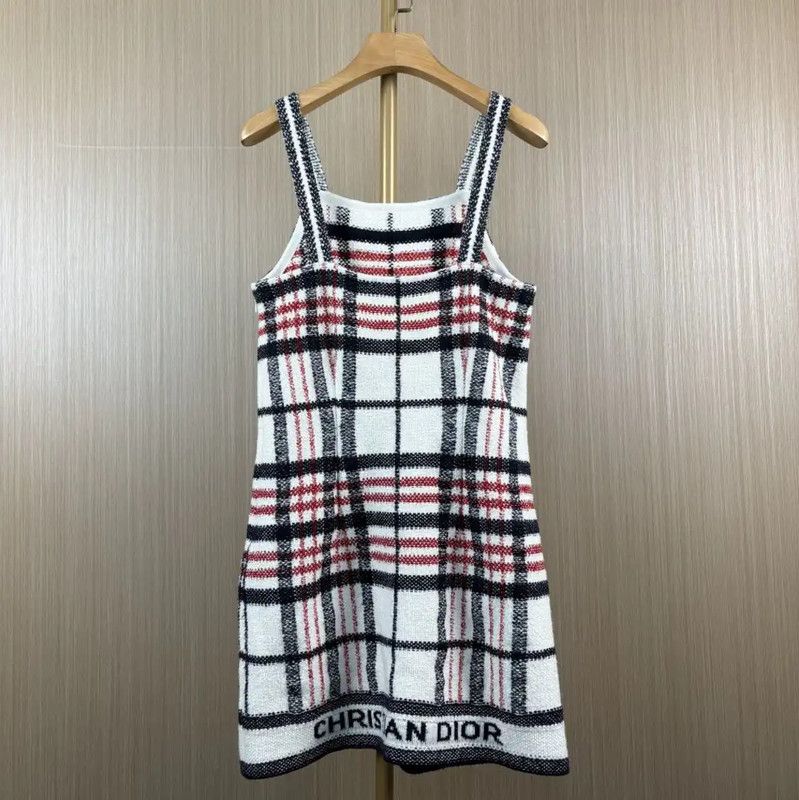 Dior Dior Color-Block Wool Women's Dress M Size 0089 Size M / US 6-8 / IT 42-44 - 2 Thumbnail