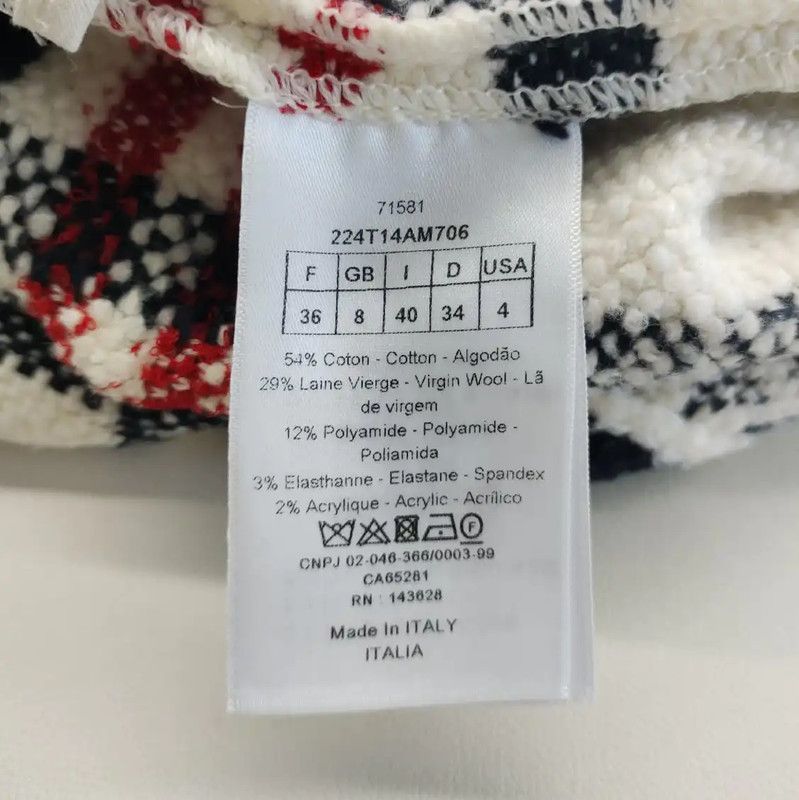 Dior Dior Color-Block Wool Women's Dress M Size 0089 Size M / US 6-8 / IT 42-44 - 5 Thumbnail