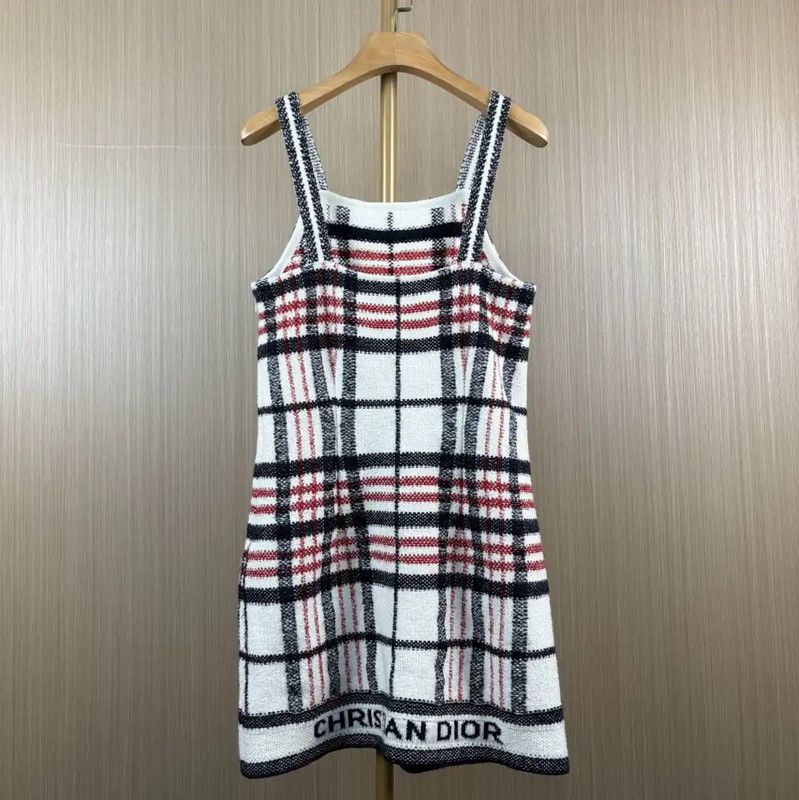 Dior Dior Color-Block Wool Dress Size XS 0089 Size XS / US 0-2 / IT 36-38 - 2 Thumbnail