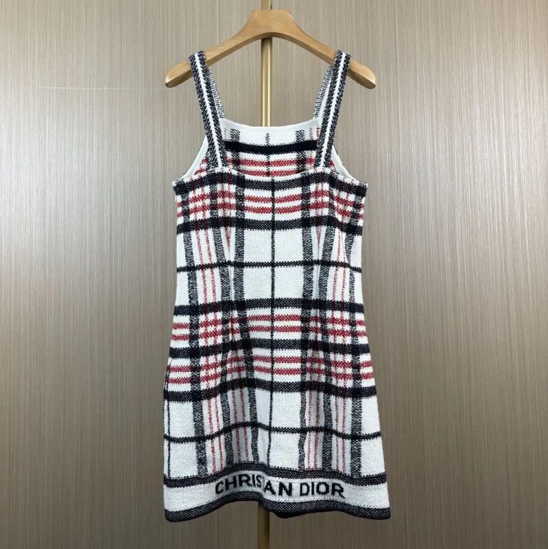 Dior Dior White Cotton Dress for Women 0089 Size M / US 6-8 / IT 42-44 - 2 Thumbnail