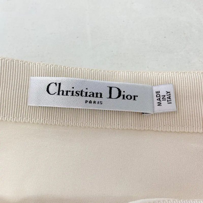 Dior Dior Summer Beige Wool Mini Skirt 0089 Size 30" / US 8 / IT 44 - 5 Thumbnail