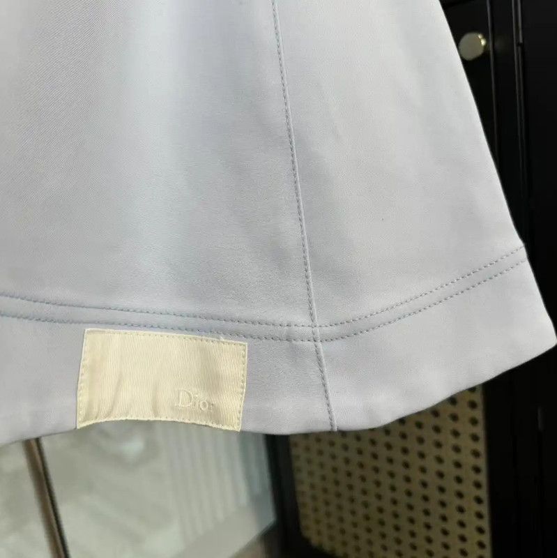 Dior Dior Light Blue Cotton Dress for Women 0089 Size S / US 4 / IT 40 - 5 Thumbnail