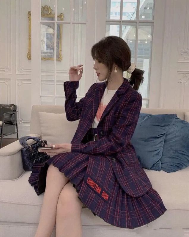 Dior Dior Women's Navy Blue Wool Jacket 0089 Size S / US 4 / IT 40 - 5 Thumbnail