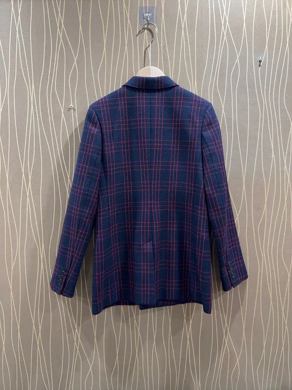 Dior Dior Women's Navy Blue Wool Jacket 0089 Size S / US 4 / IT 40 - 2 Thumbnail