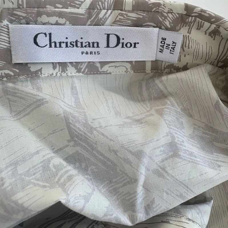 Dior Dior Colorblock Cotton Women's Shirt 0089 Size XXS / US 00 / IT 34 - 3 Thumbnail