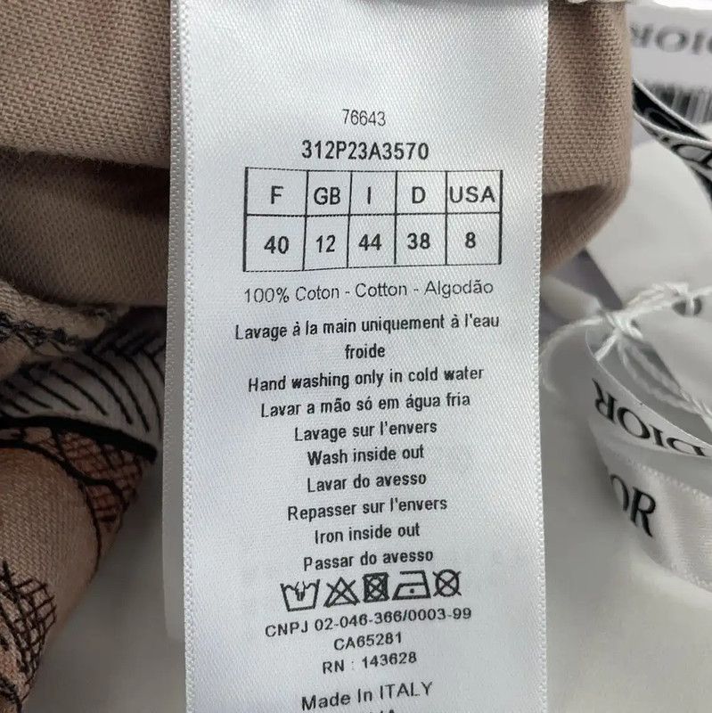 Dior Dior Multicolor Cotton Casual Pants for Women 0089 Size 23" - 4 Thumbnail