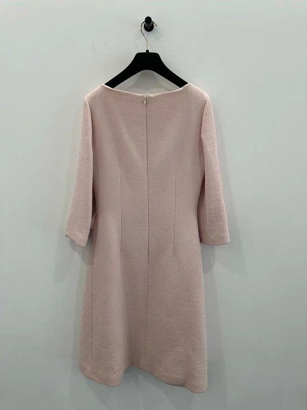 Dior Dior Light Pink Wool Long Sleeve Dress 0089 Size M / US 6-8 / IT 42-44 - 2 Thumbnail
