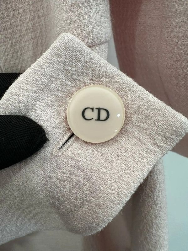 Dior Dior Light Pink Wool Long Sleeve Dress 0089 Size M / US 6-8 / IT 42-44 - 4 Thumbnail