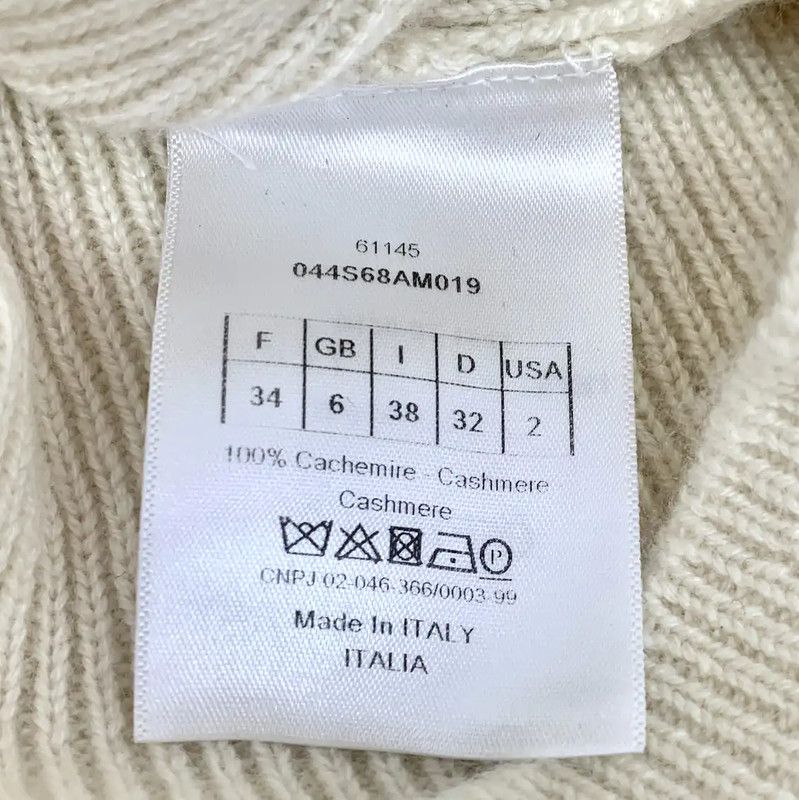 Dior Dior Beige Cashmere Sleeveless Sweater 0089 Size XXS / US 00 / IT 34 - 6 Thumbnail