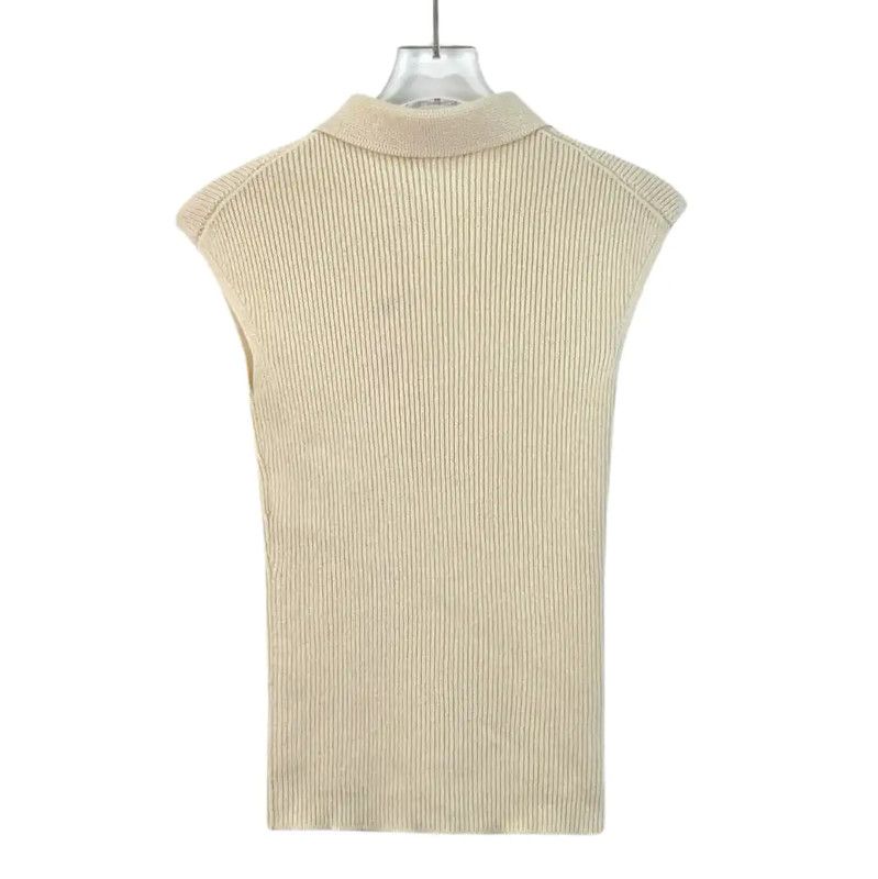 Dior Dior Beige Cashmere Sleeveless Sweater 0089 Size XXS / US 00 / IT 34 - 2 Thumbnail