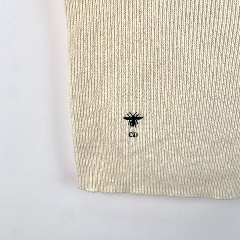 Dior Dior Beige Cashmere Sleeveless Sweater 0089 Size XXS / US 00 / IT 34 - 4 Thumbnail
