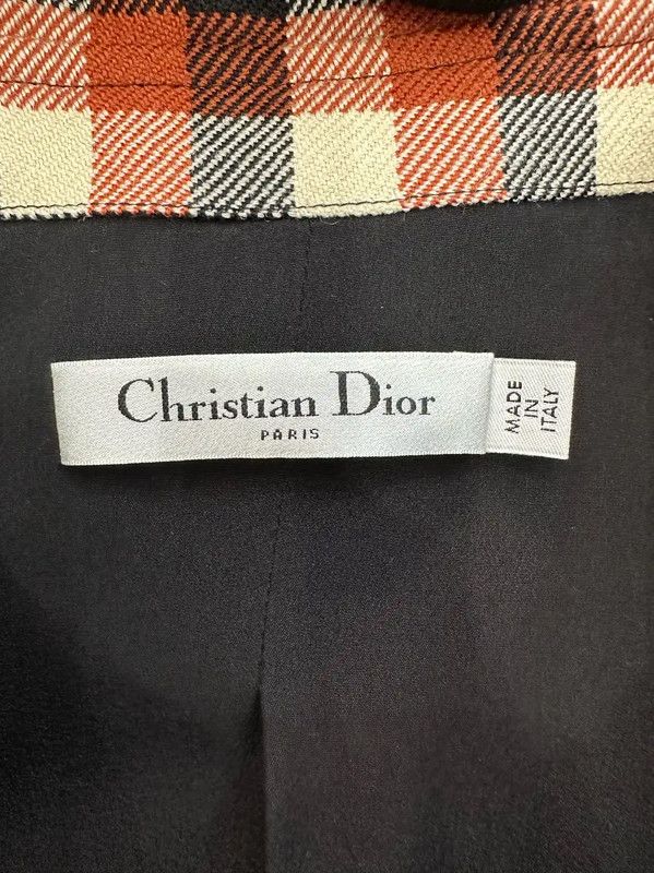 Dior Dior Deep Red Wool Dress for Women 0089 Size M / US 6-8 / IT 42-44 - 4 Thumbnail