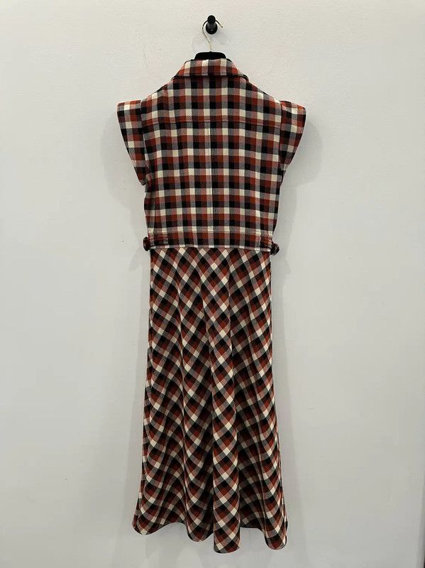 Dior Dior Deep Red Wool Dress for Women 0089 Size M / US 6-8 / IT 42-44 - 2 Thumbnail