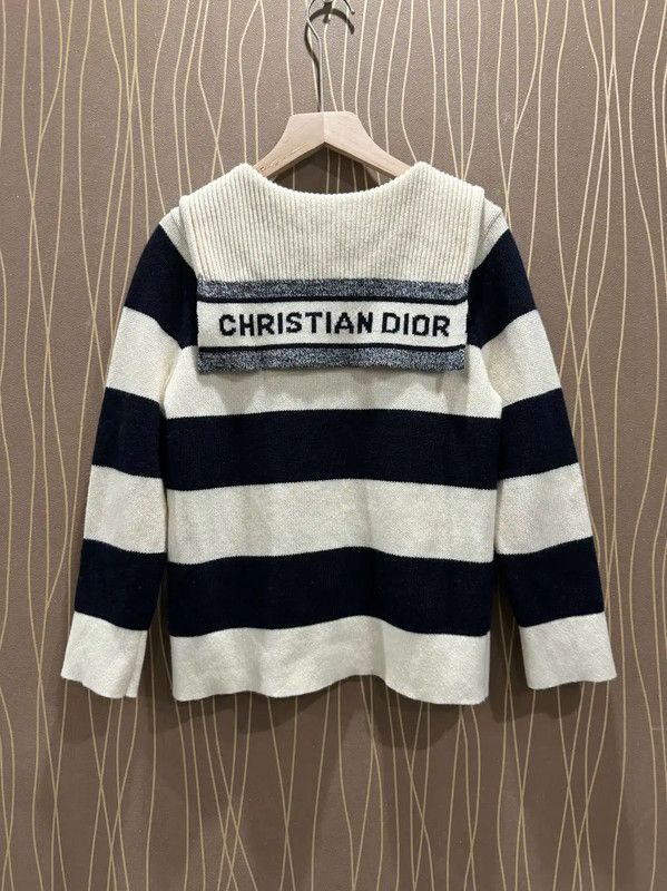 Dior Dior Striped Cashmere Pullover Sweater 0089 Size S / US 4 / IT 40 - 2 Thumbnail