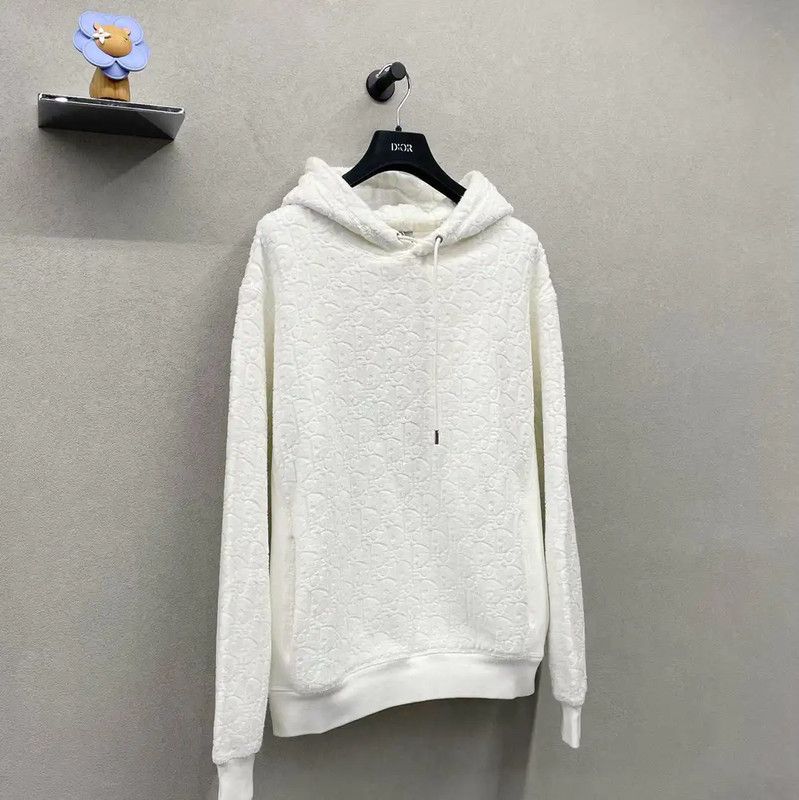 Dior Dior White Hoodie for Women 0089 Size S / US 4 / IT 40 - 3 Thumbnail