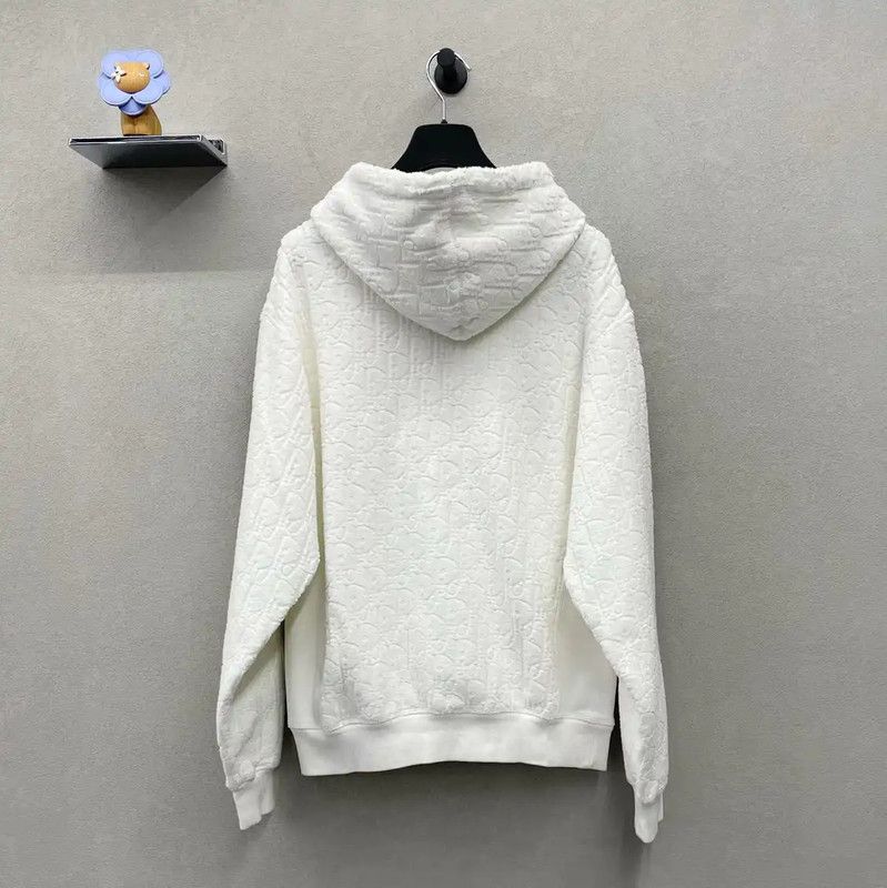 Dior Dior White Hoodie for Women 0089 Size S / US 4 / IT 40 - 2 Thumbnail