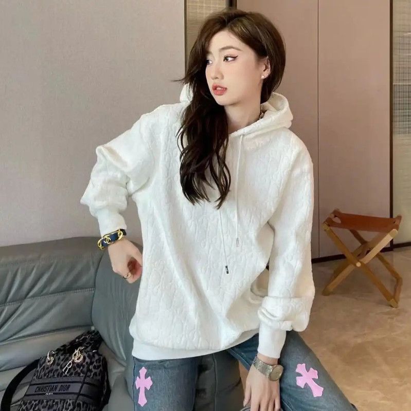 Dior Dior White Hoodie for Women 0089 Size S / US 4 / IT 40 - 8 Thumbnail