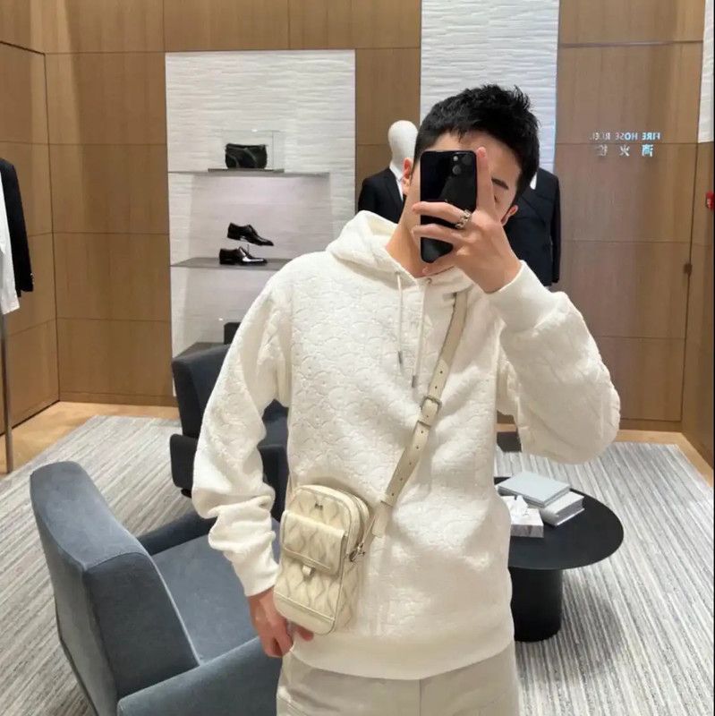 Dior Dior White Hoodie for Women 0089 Size S / US 4 / IT 40 - 9 Thumbnail