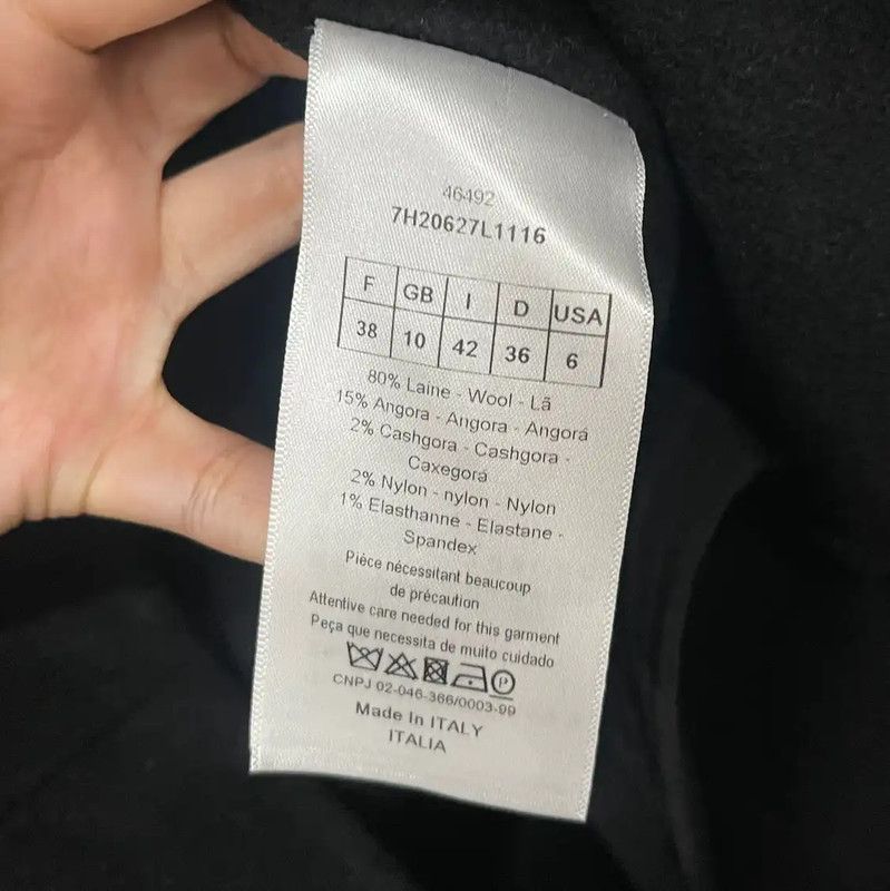 Dior Dior Black Long Coat for Women 0089 Size ONE SIZE - 7 Thumbnail