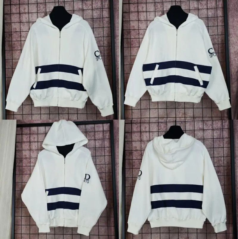 Dior Dior White Long Sleeve Embroidered Cardigan 0089 Size M / US 6-8 / IT 42-44 - 2 Thumbnail