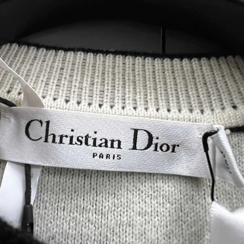 Dior Dior Women's Black Wool Cardigan for Spring Autumn 0089 Size ONE SIZE - 4 Thumbnail