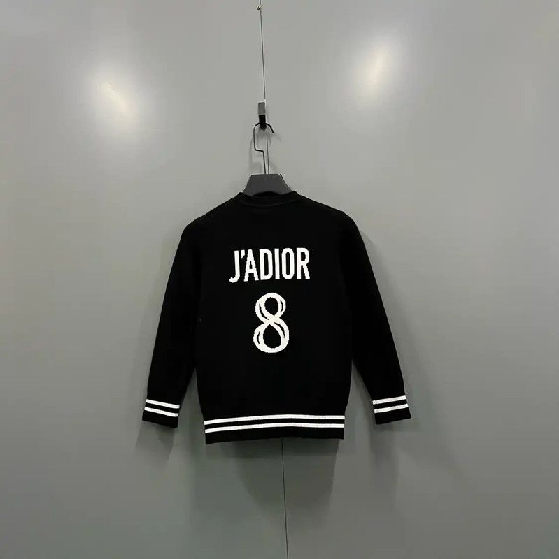 Dior Dior Women's Black Wool Cardigan for Spring Autumn 0089 Size ONE SIZE - 2 Thumbnail