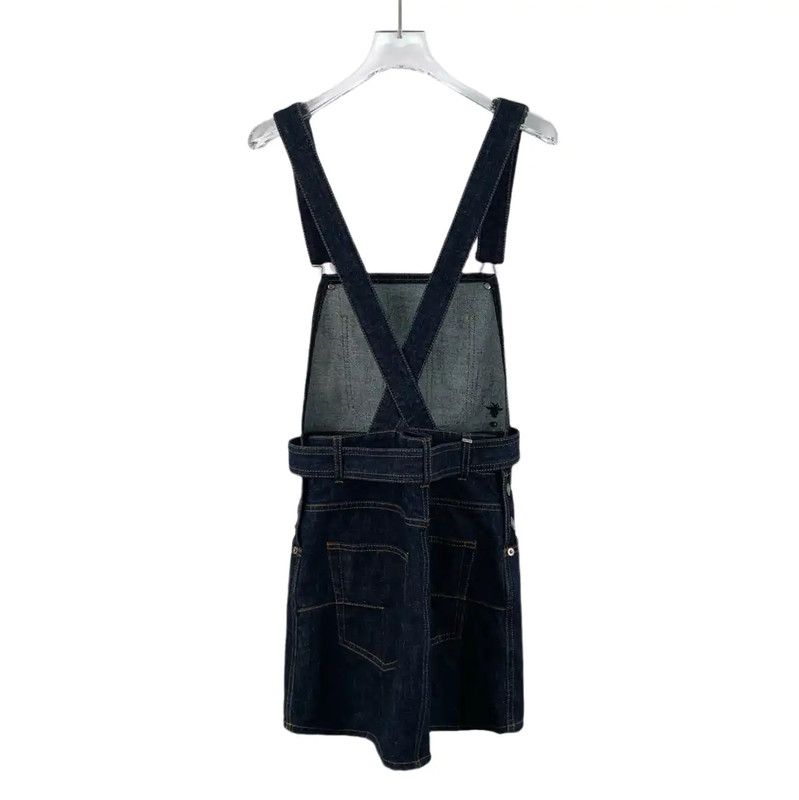 Dior Dior Blue Denim Dress for Women 0089 Size XS / US 0-2 / IT 36-38 - 2 Thumbnail