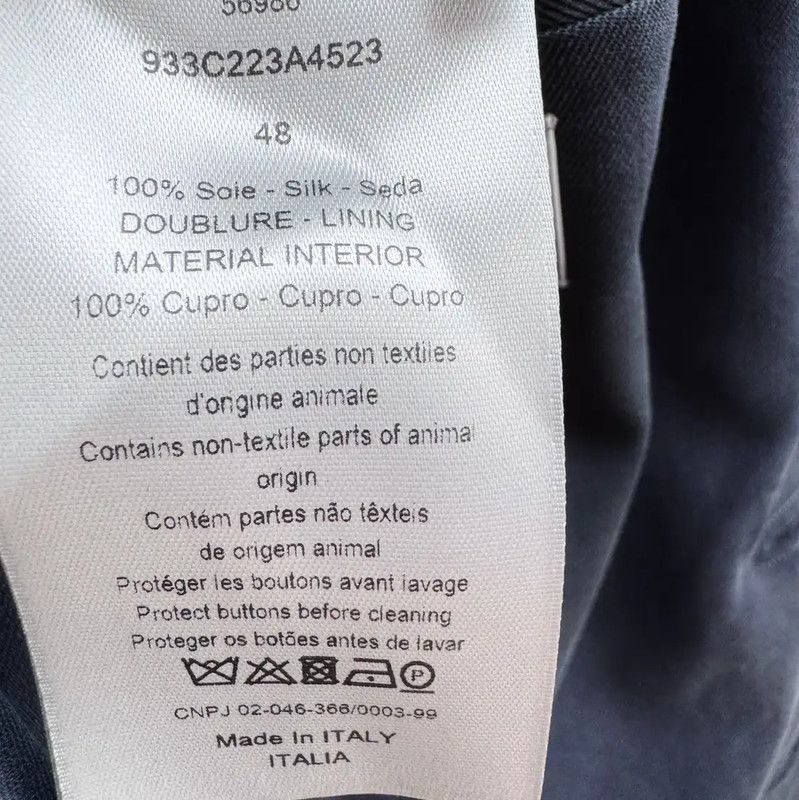 Dior Dior Black Cotton Women's Coat Size M 0089 Size M / US 6-8 / IT 42-44 - 6 Thumbnail