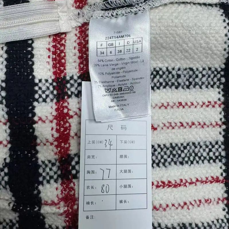 Dior Dior Red Cotton Logo Dress 0089 Size XS / US 0-2 / IT 36-38 - 4 Thumbnail