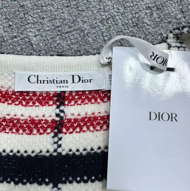 Dior Dior Red Cotton Logo Dress 0089 Size XS / US 0-2 / IT 36-38 - 3 Thumbnail