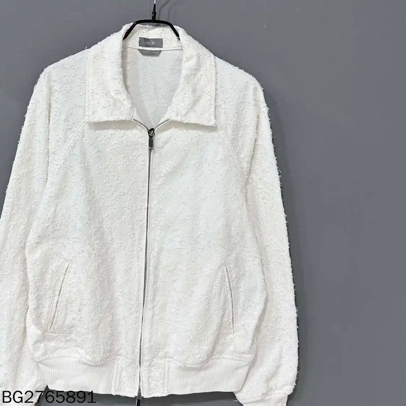 Dior Dior White Women's Zip-Up Sweatshirt 0089 Size ONE SIZE - 2 Thumbnail