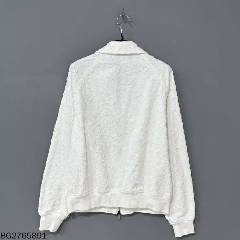 Dior Dior White Women's Zip-Up Sweatshirt 0089 Size ONE SIZE - 3 Thumbnail