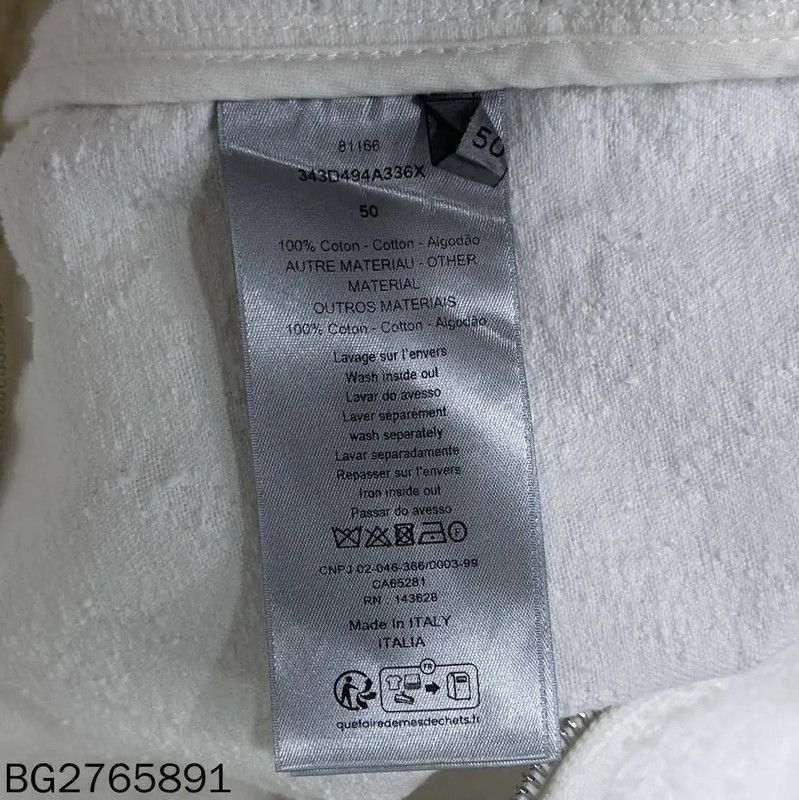 Dior Dior White Women's Zip-Up Sweatshirt 0089 Size ONE SIZE - 5 Thumbnail