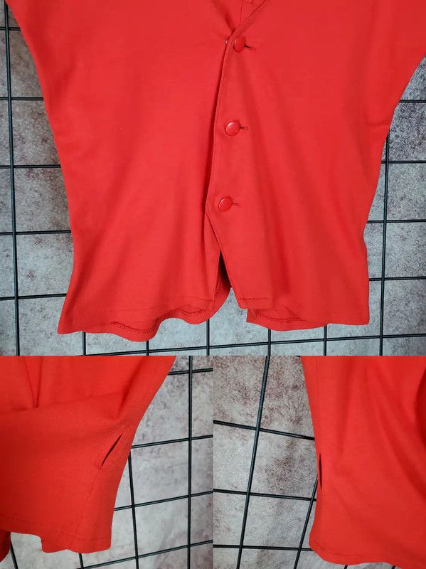 Dior Dior Red Cotton Short Sleeve T-Shirt 0089 Size S / US 4 / IT 40 - 8 Thumbnail