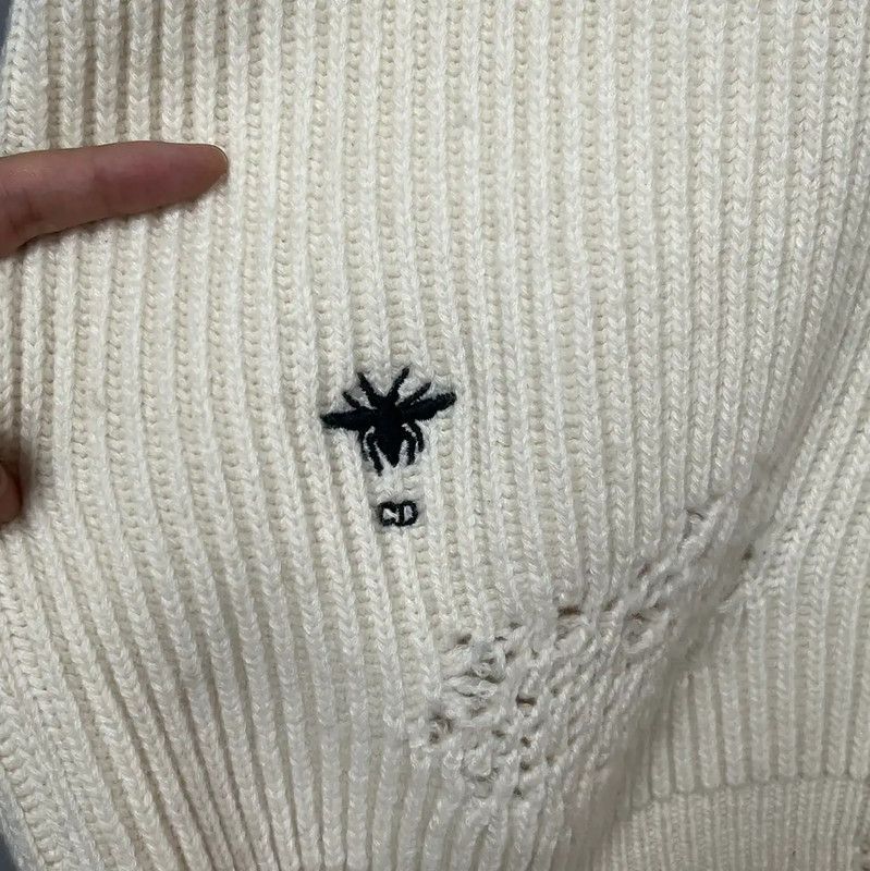 Dior Dior Cream Wool Women's Sweater 0089 Size S / US 4 / IT 40 - 3 Thumbnail