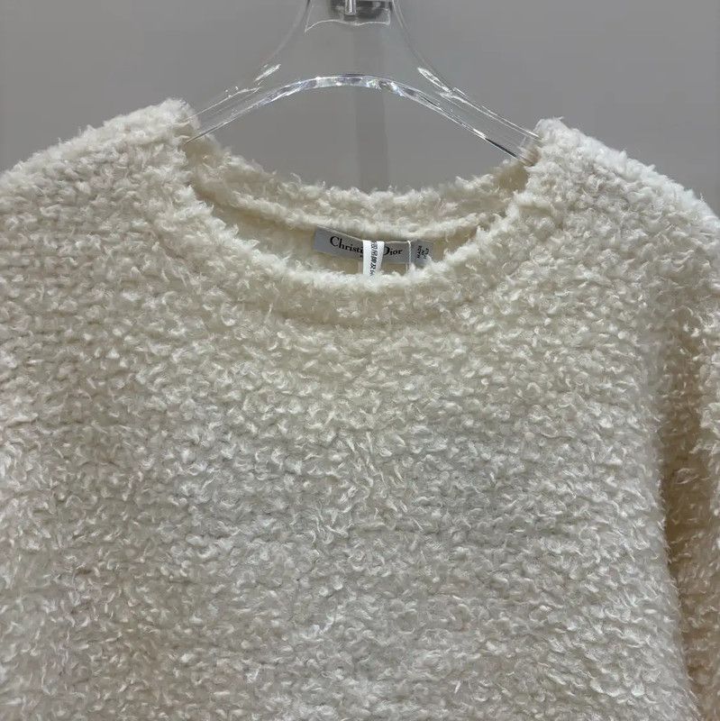 Dior Dior Winter Cream Wool Sweater for Women 0089 Size S / US 4 / IT 40 - 3 Thumbnail