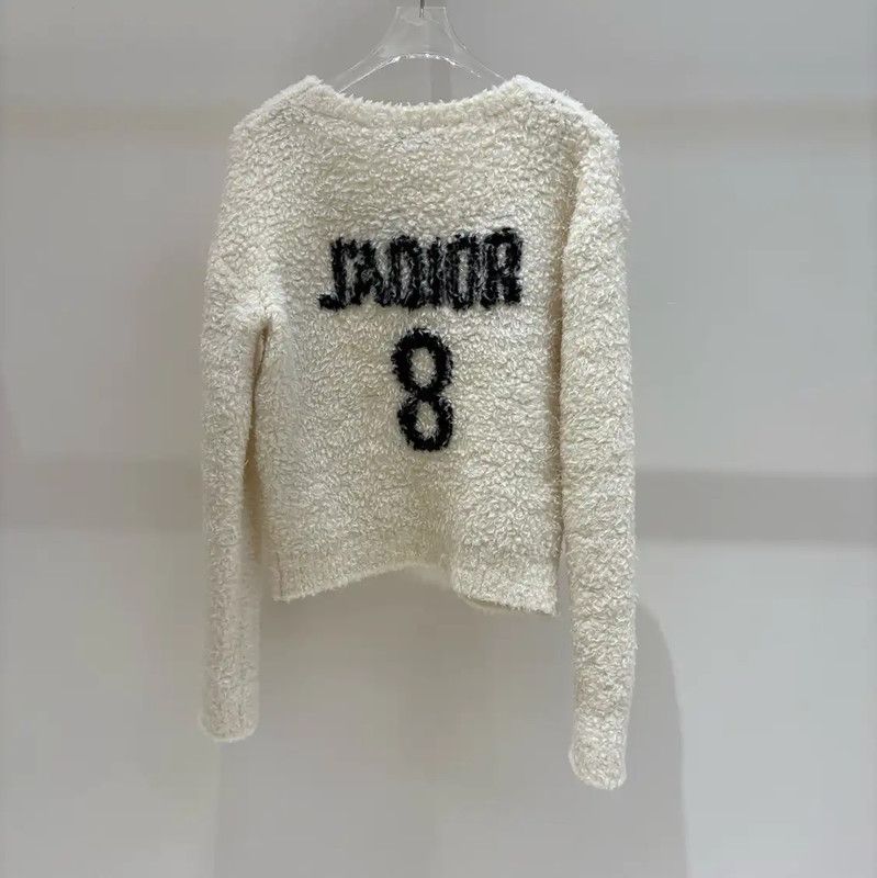 Dior Dior Winter Cream Wool Sweater for Women 0089 Size S / US 4 / IT 40 - 2 Thumbnail