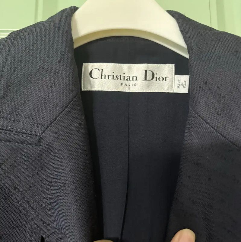 Dior Dior Deep Blue Cotton Women's Jacket 0089 Size S / US 4 / IT 40 - 3 Thumbnail