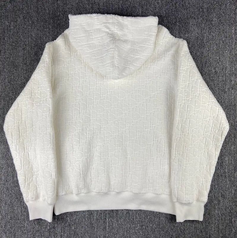 Dior Dior White Cotton Women's Hoodie 0089 Size L / US 10 / IT 46 - 2 Thumbnail