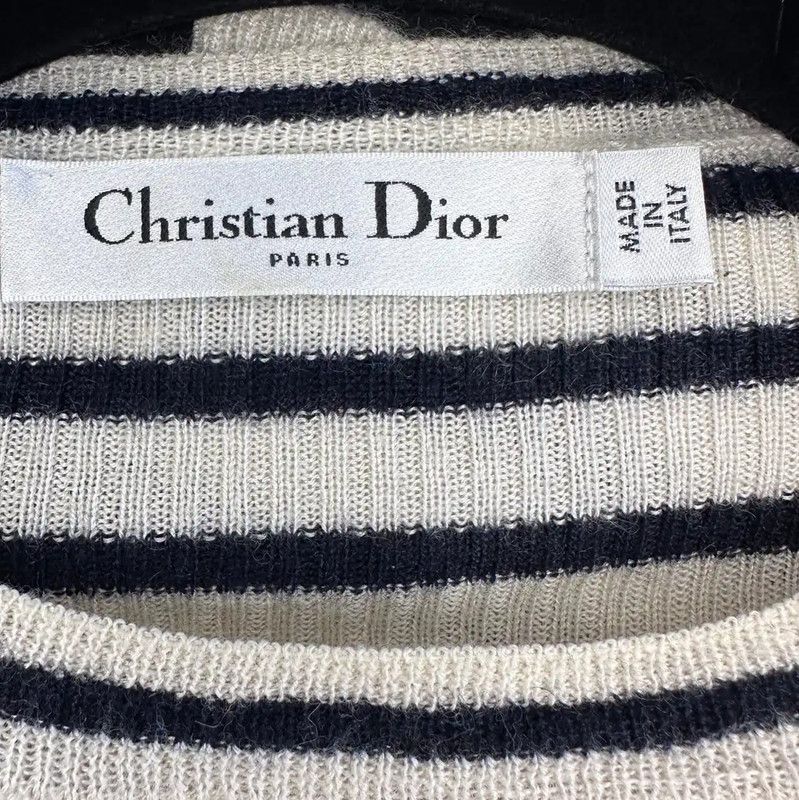 Dior Dior Striped Pullover Sweater for Women 0089 Size M / US 6-8 / IT 42-44 - 4 Thumbnail