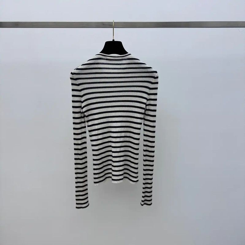 Dior Dior Striped Pullover Sweater for Women 0089 Size M / US 6-8 / IT 42-44 - 2 Thumbnail