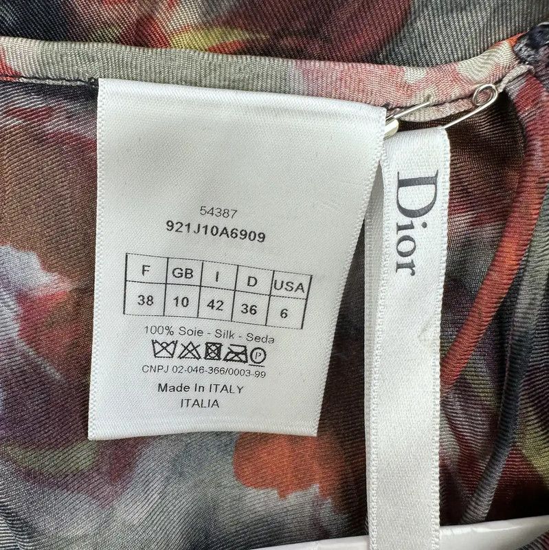 Dior Dior Multicolor Silk Midi Skirt 0089 Size 23" - 5 Thumbnail
