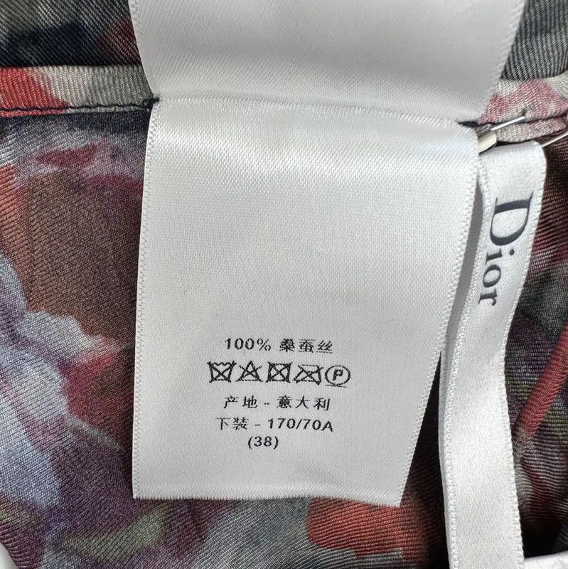 Dior Dior Multicolor Silk Midi Skirt 0089 Size 23" - 6 Thumbnail